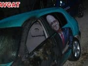 Side’de seçim aracı yandı